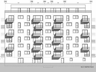 Ansicht Neubau Quedlinburger Straße