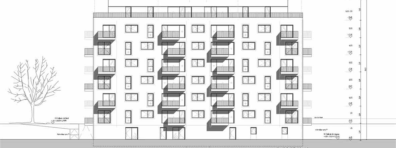 Ansicht Neubau Quedlinburger Straße