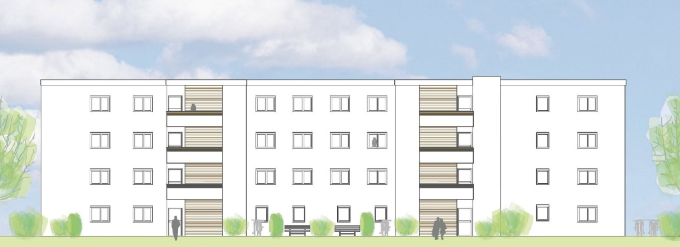 Visualisierung degewo Neubau Ottmar-Geschke-Straße